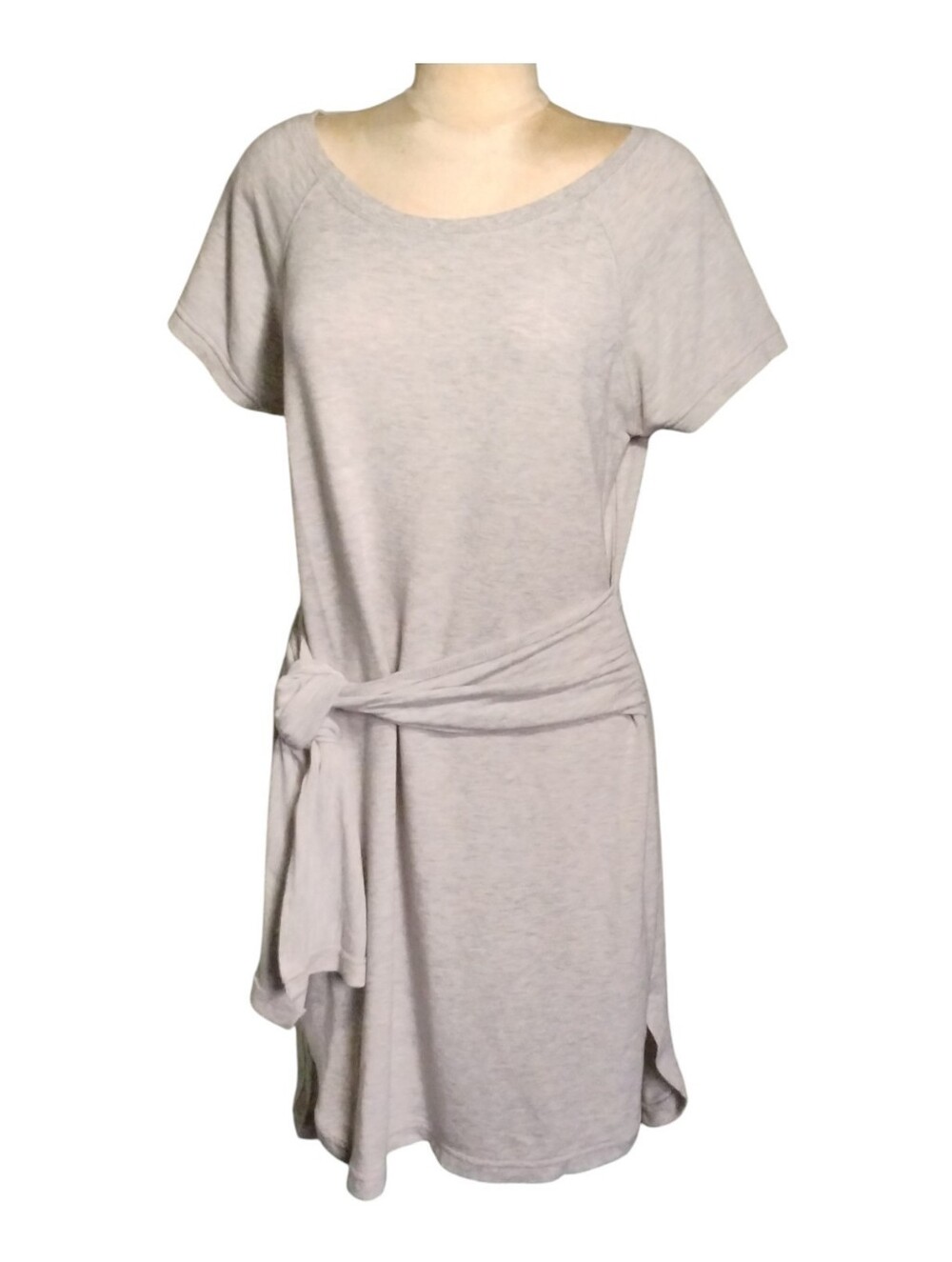Neiman Marcus Gray Knit T-shirt Dress Size Medium